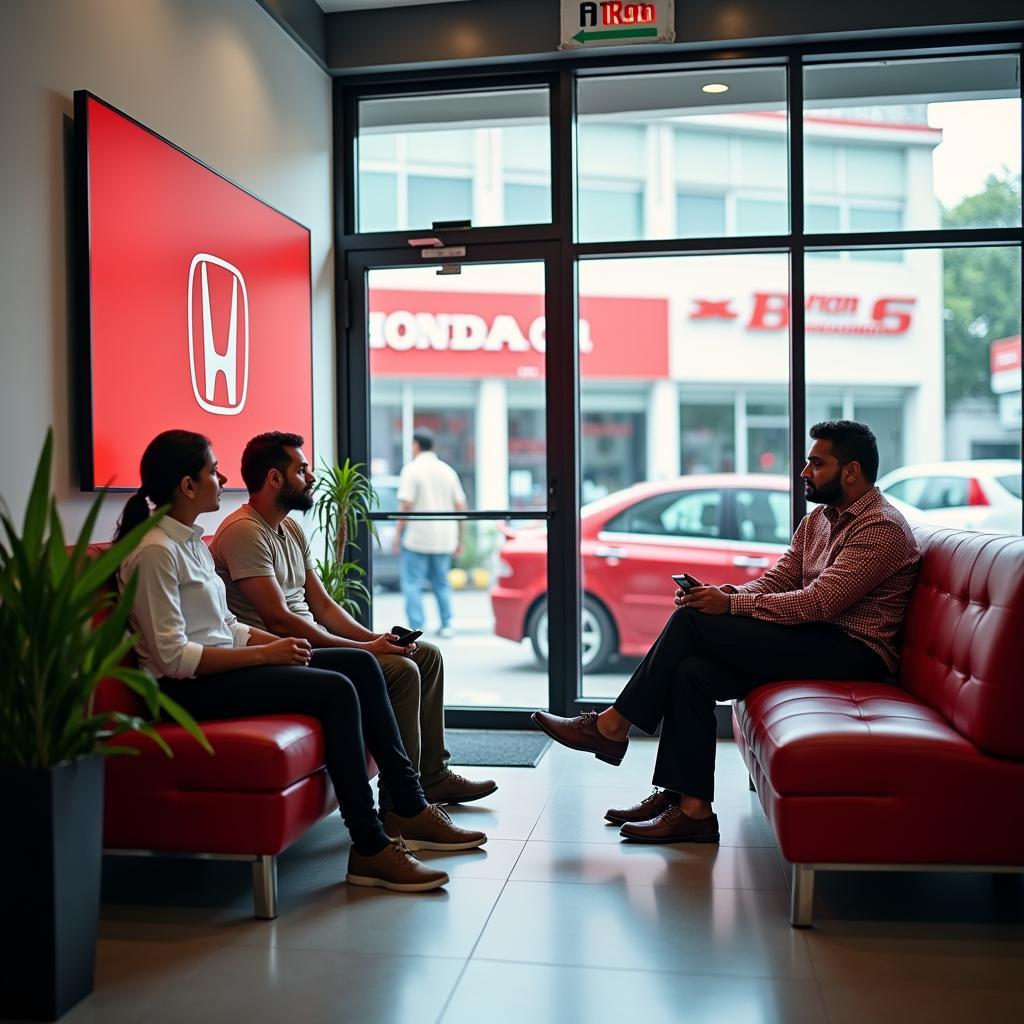 Honda Service Center Waiting Area in Kolkata