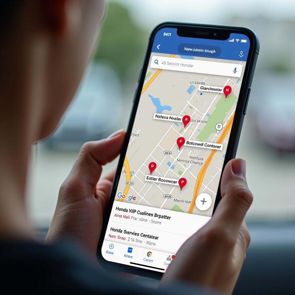 Using a Honda Service Center Locator Map