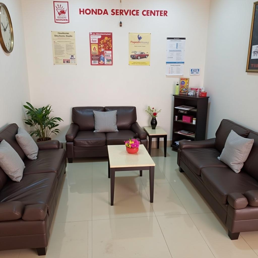 Comfortable Customer Waiting Area at Honda Service Center in Ranchi