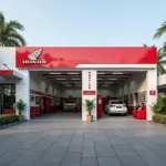 Modern Honda Service Center Exterior in Thrissur