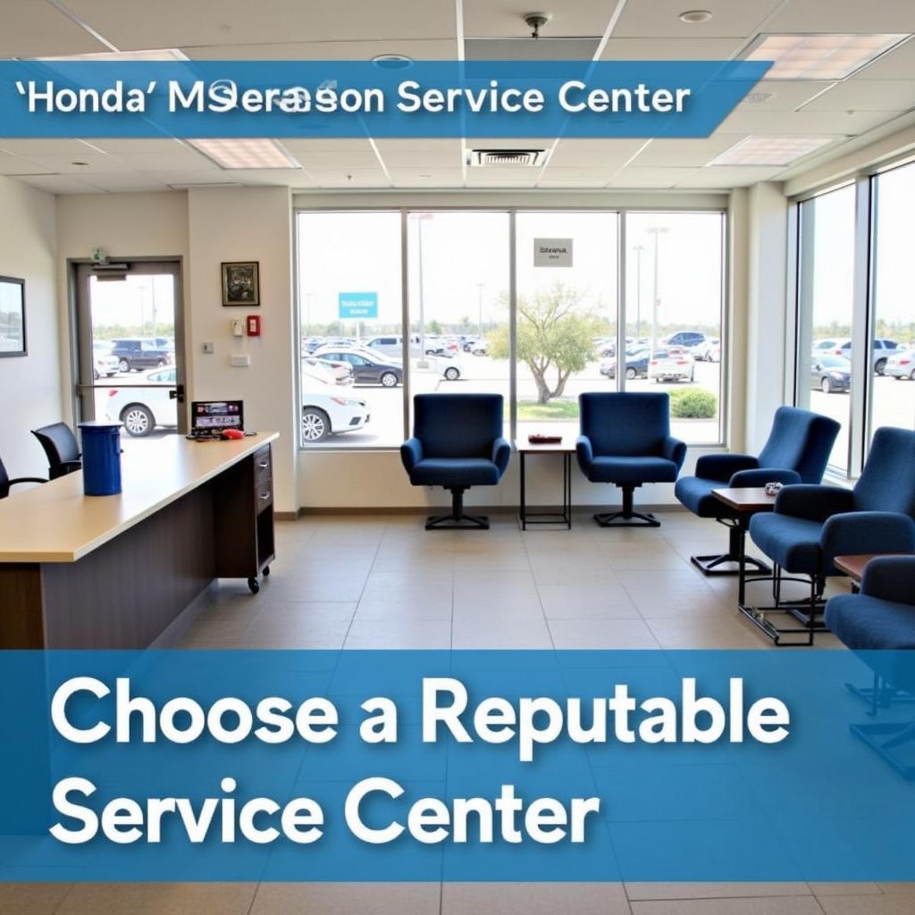 Honda Service Center Waiting Area