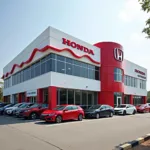 Modern Honda Service Centre Building in Pondicherry