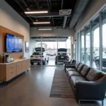 Customer lounge at a Honda service centre in Pune