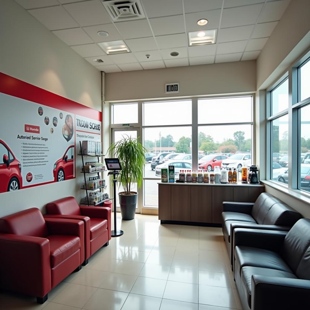 Customer Waiting Area at a Honda Service Center in Thane