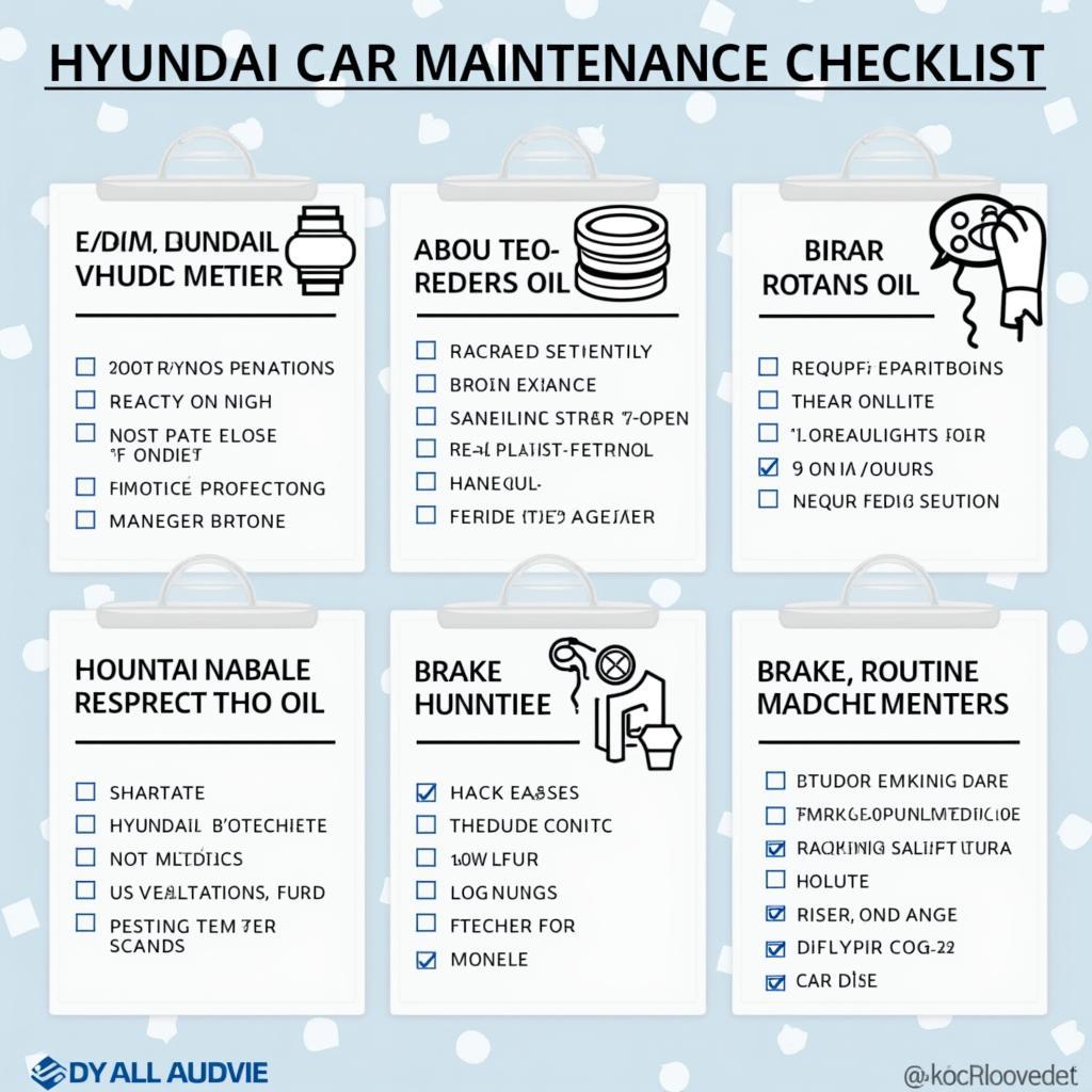 Hyundai Car Maintenance Checklist