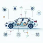 i1o Car Servicing Sensor Network Diagram