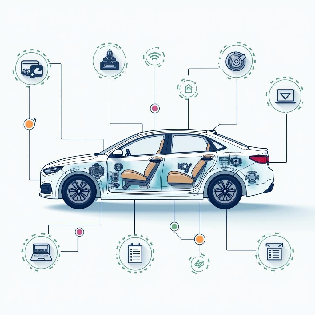 i1o Car Servicing Sensor Network Diagram