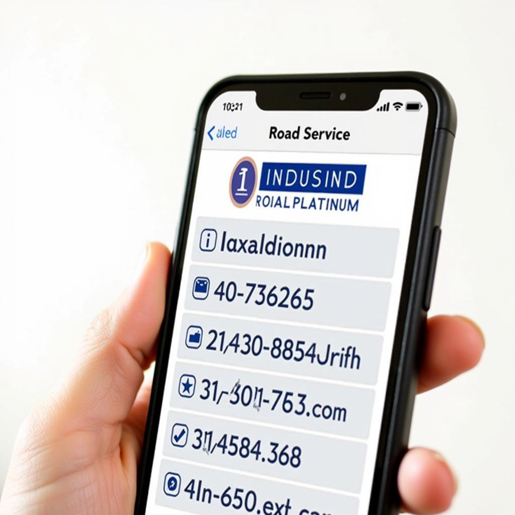 Indusind Platinum Car Road Service Contact Information