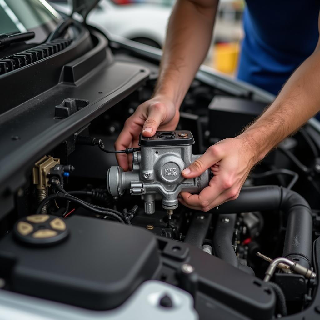 Installing a Used Car Service Pump in a Car