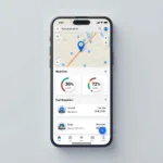 Jio Car Connect mobile app displaying real-time vehicle data