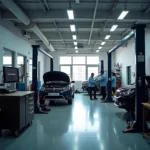 Modern Car Service Center Interior in Jodhpur