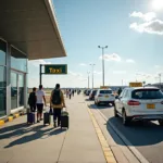 Jolly Grant Airport Taxi Pickup Area