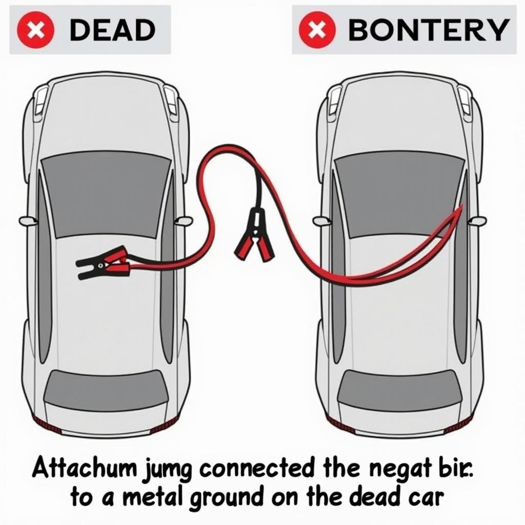 Connecting Jumper Cables to Car Battery for Jump Start