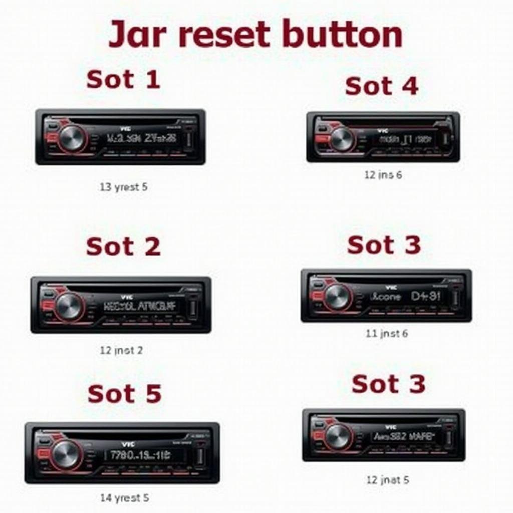 JVC Car Stereo Reset Button Location