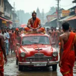 Kaniyaram Car Water Service Ritual