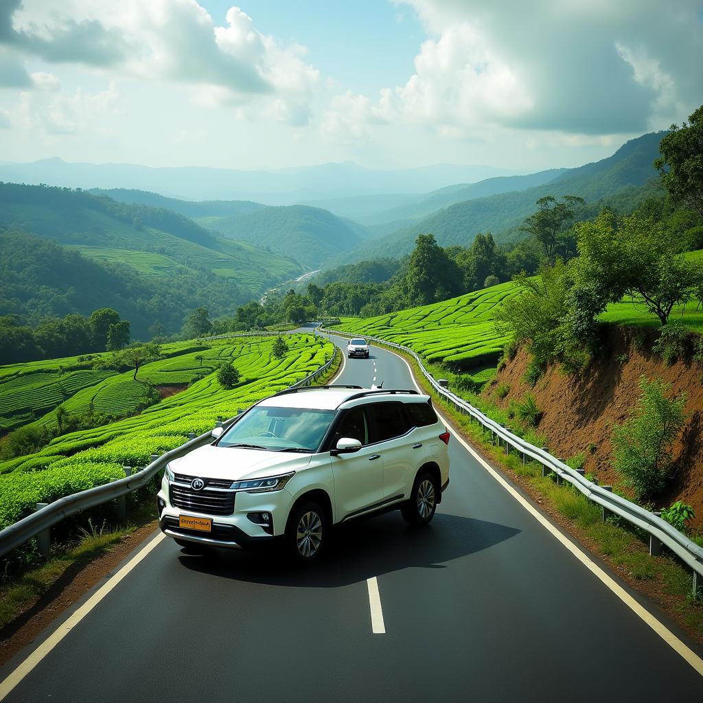 Enjoying the Scenic Routes of Kerala in a Service Car