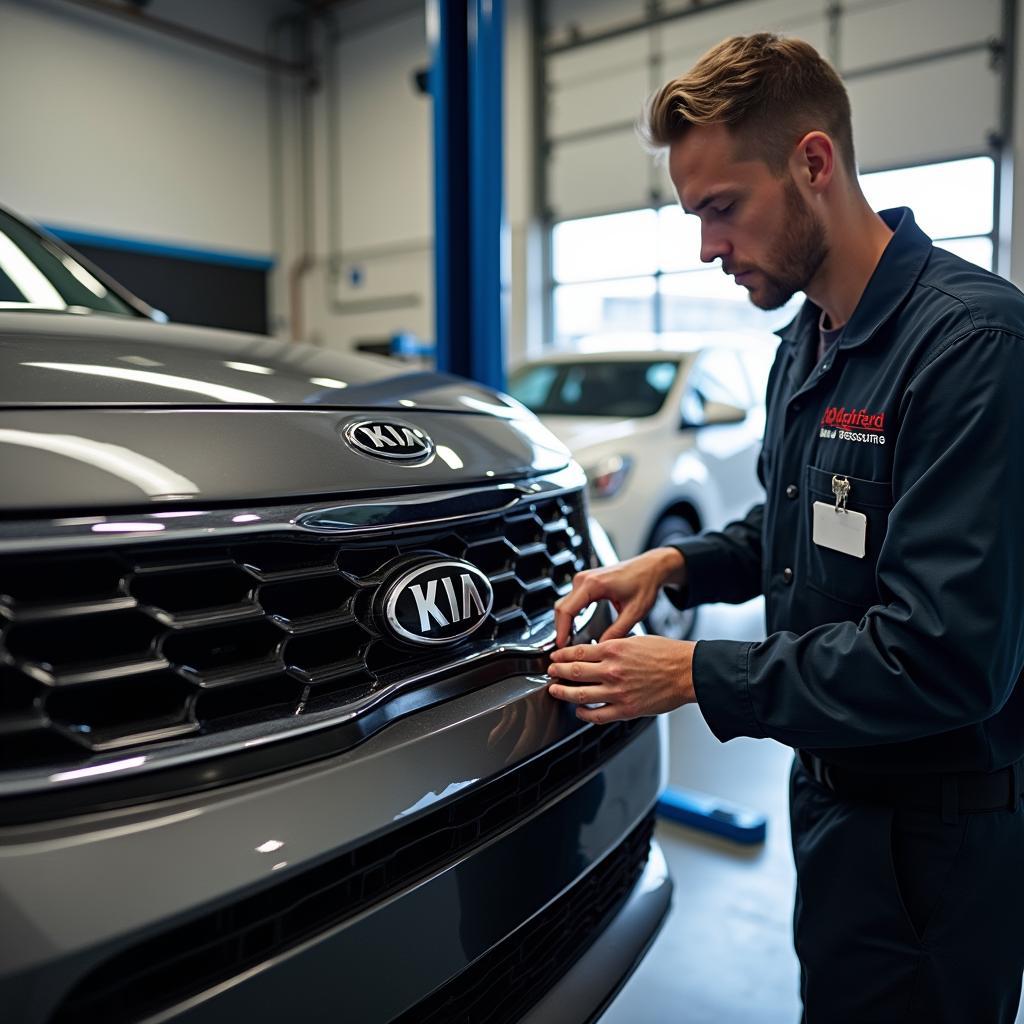 Kia Car Service at Dealership