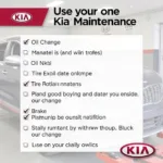 Kia Routine Maintenance Checklist