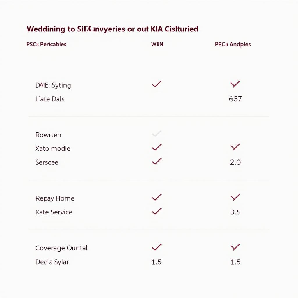 Kia Service Package Options