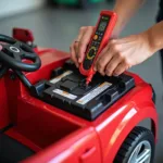 Checking the Battery of a Kids Battery Car