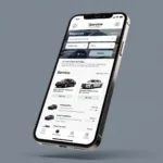 Launched Car Service Website on Mobile Device