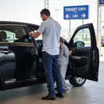 Car Service Drop-off at LAX Terminal