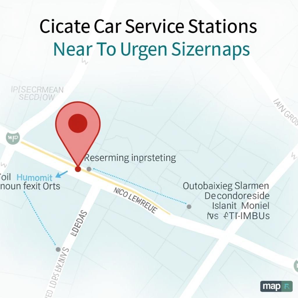 Finding the nearest car service station in Coimbatore using online maps