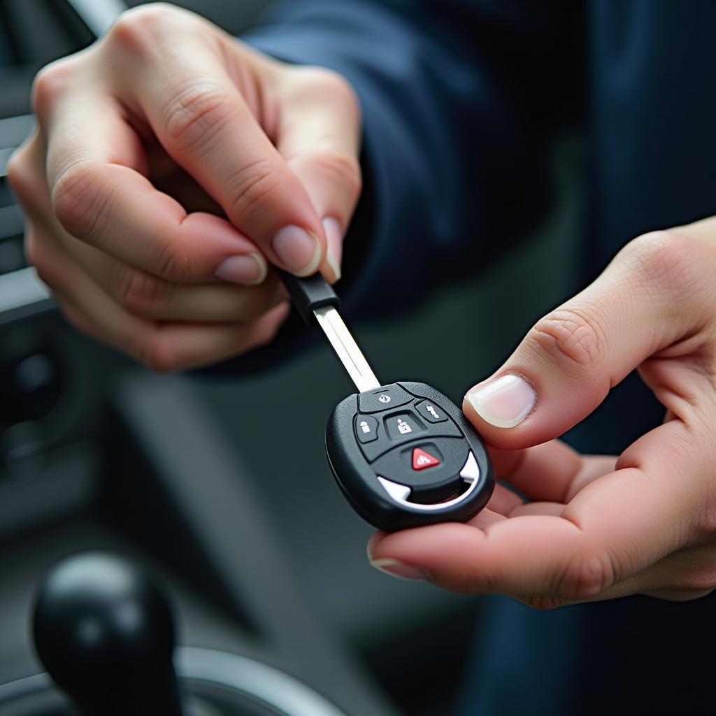 Locksmith Cutting and Programming New Car Key