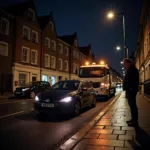 Car Breakdown in London at Night with 24/7 Service Arriving