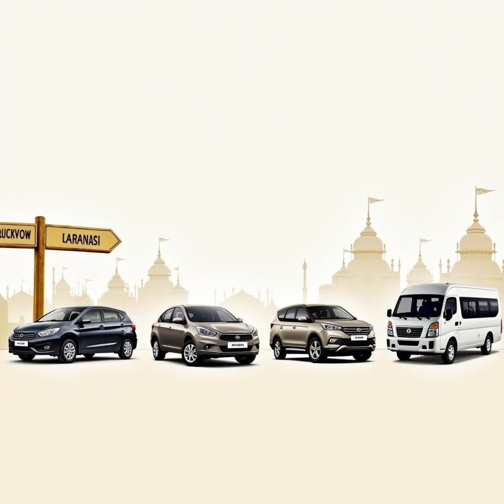 Various car service options available for travel from Lucknow to Varanasi