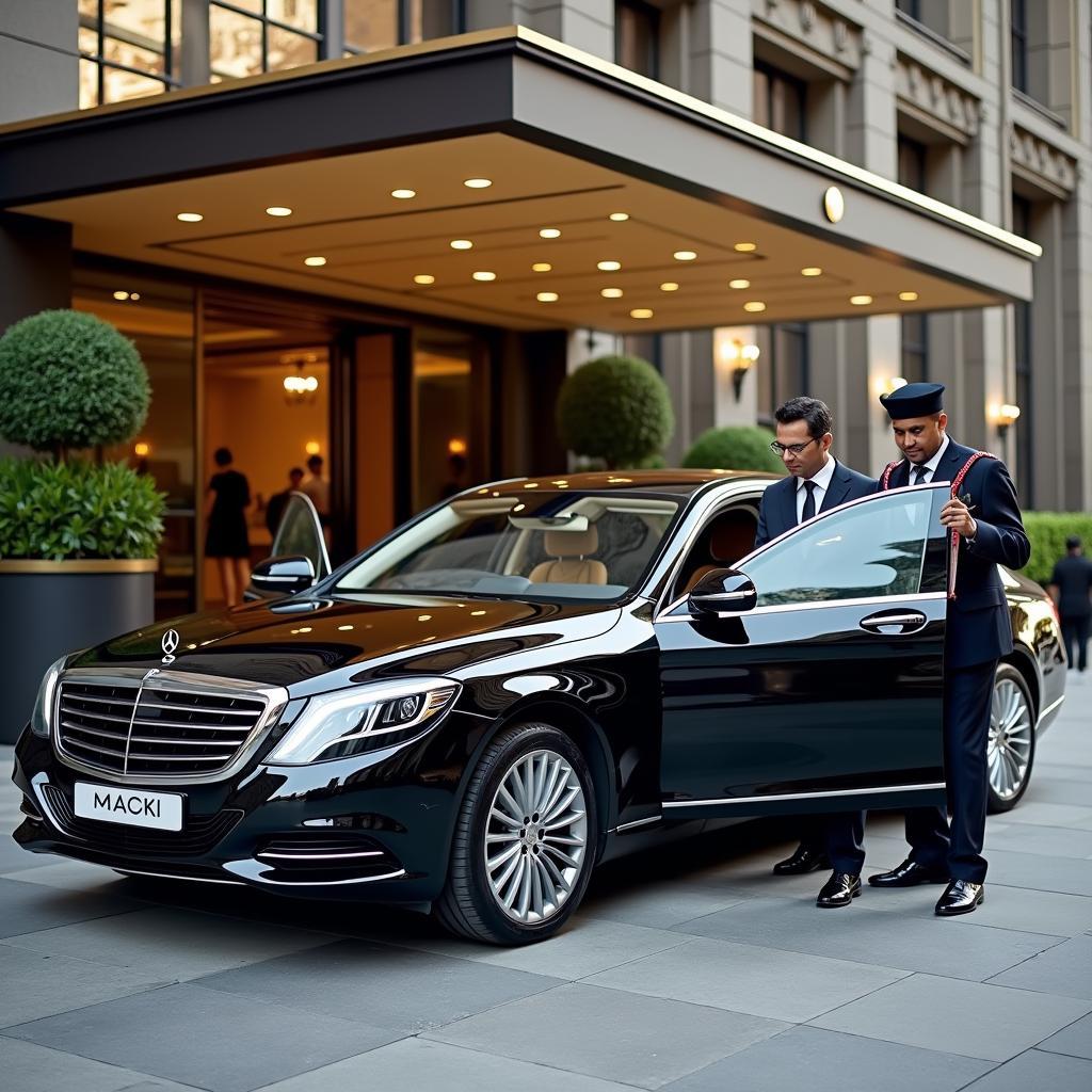 Luxury car rental in India with chauffeur service