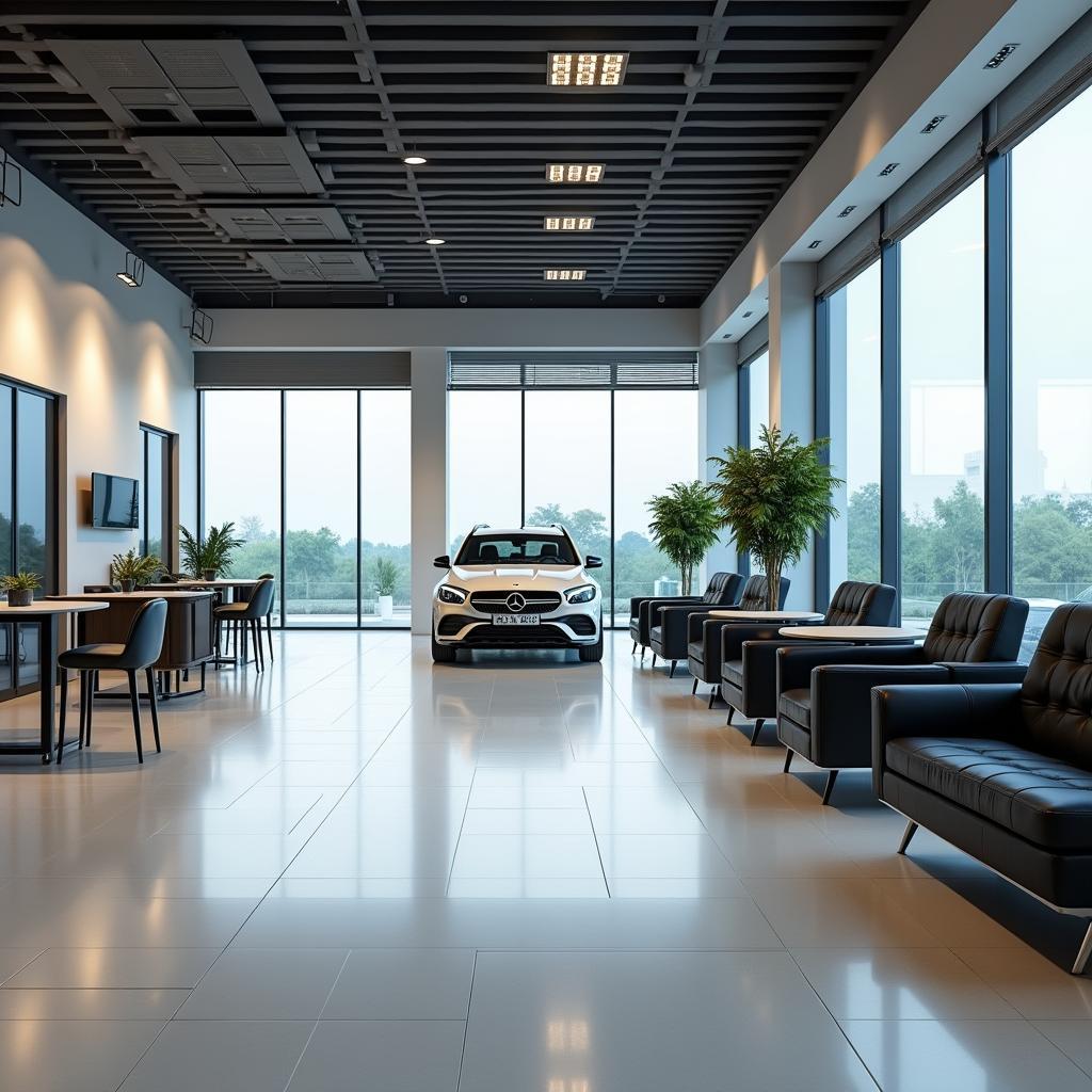 Luxury Car Service Centre Interior in Coimbatore