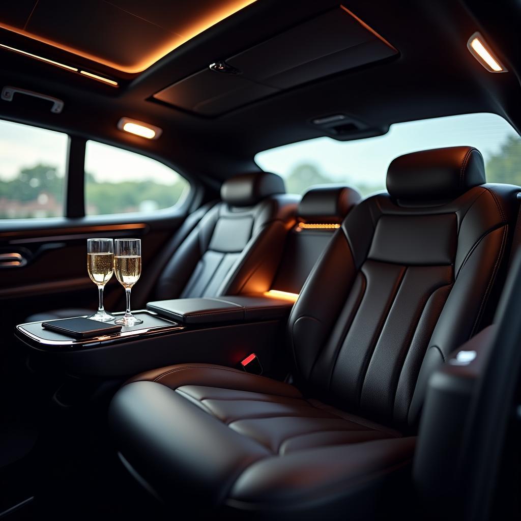 Luxury Car Service Interior for Foxwoods Trip