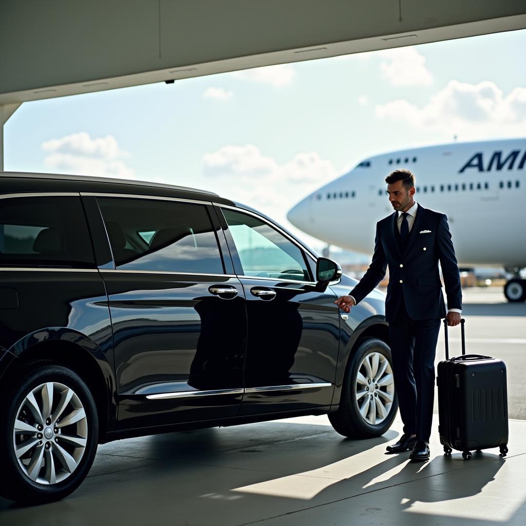 Luxury car service at Miami International Airport