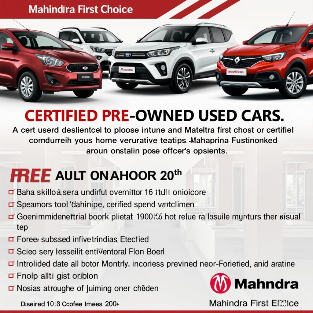 Mahindra First Choice Showroom