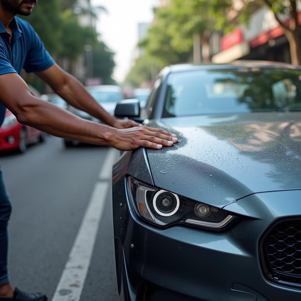 Maintaining Your Car's New Paint Job in Mount Road, Chennai