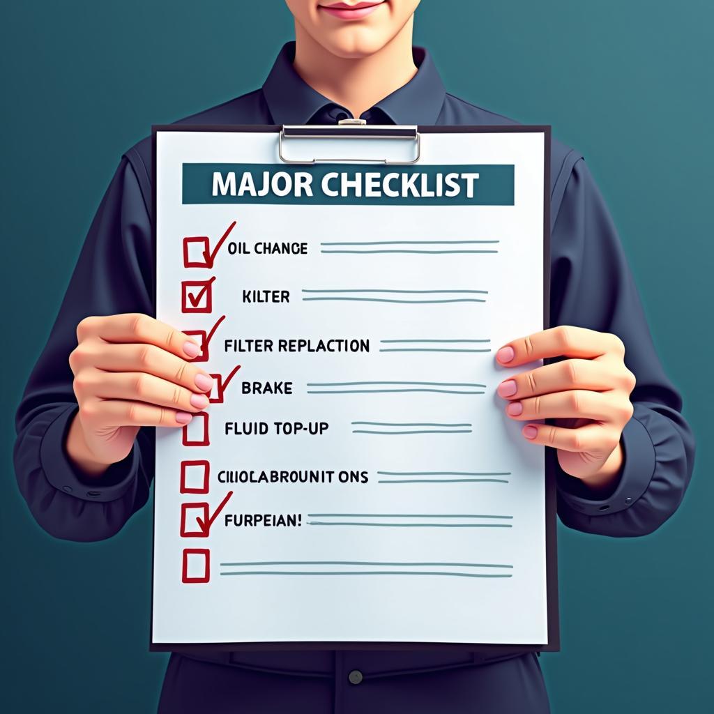 Major Car Service Checklist