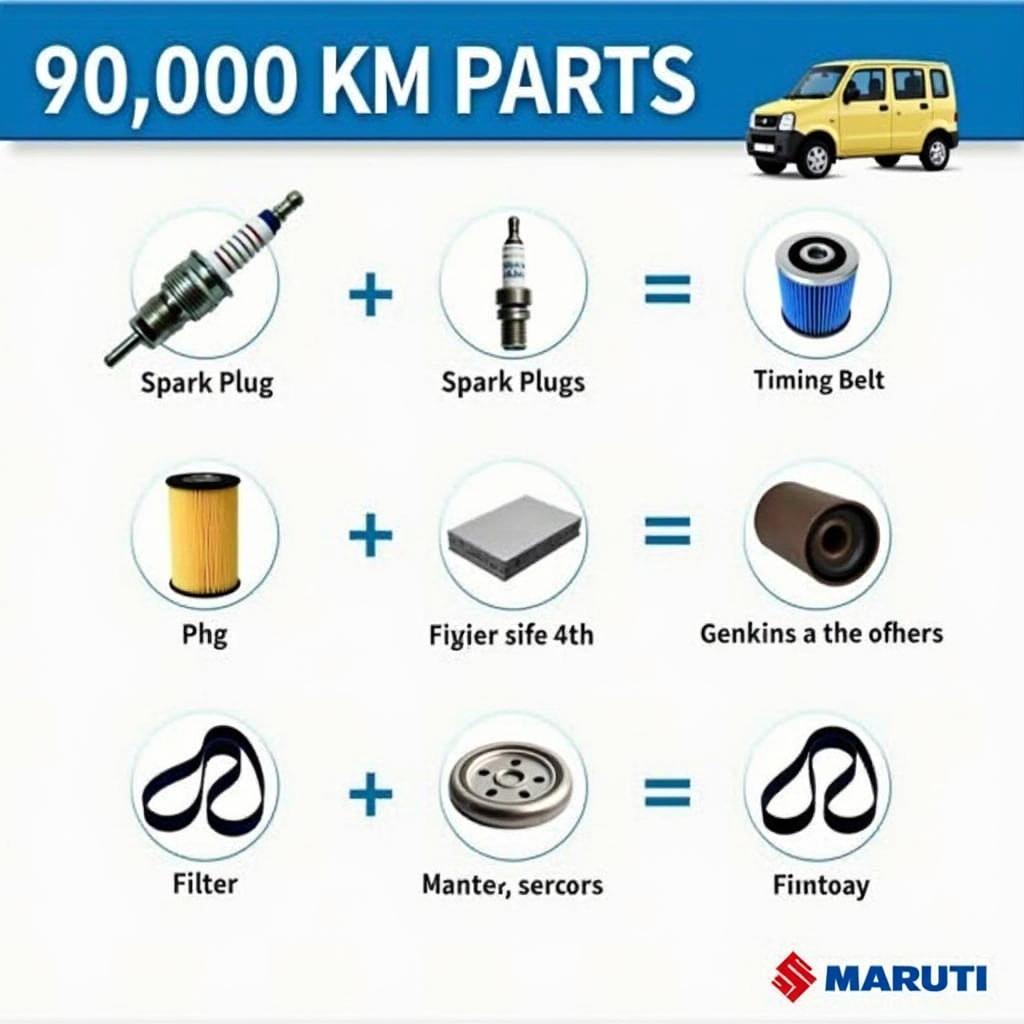 Maruti 800 Service Parts at 90,000 kms