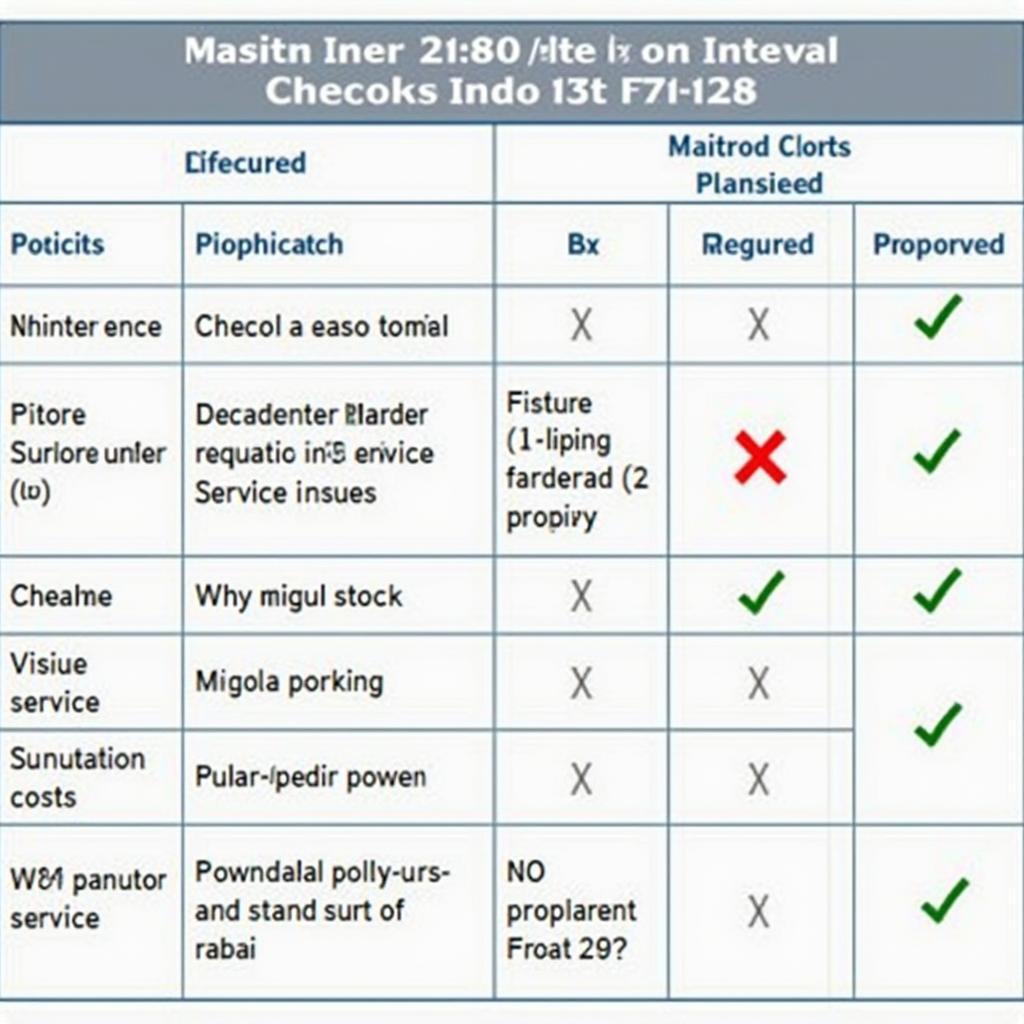 Maruti 800 Regular Maintenance Schedule