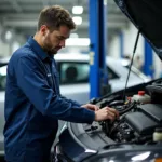 Maruti Car Service Technician at Work