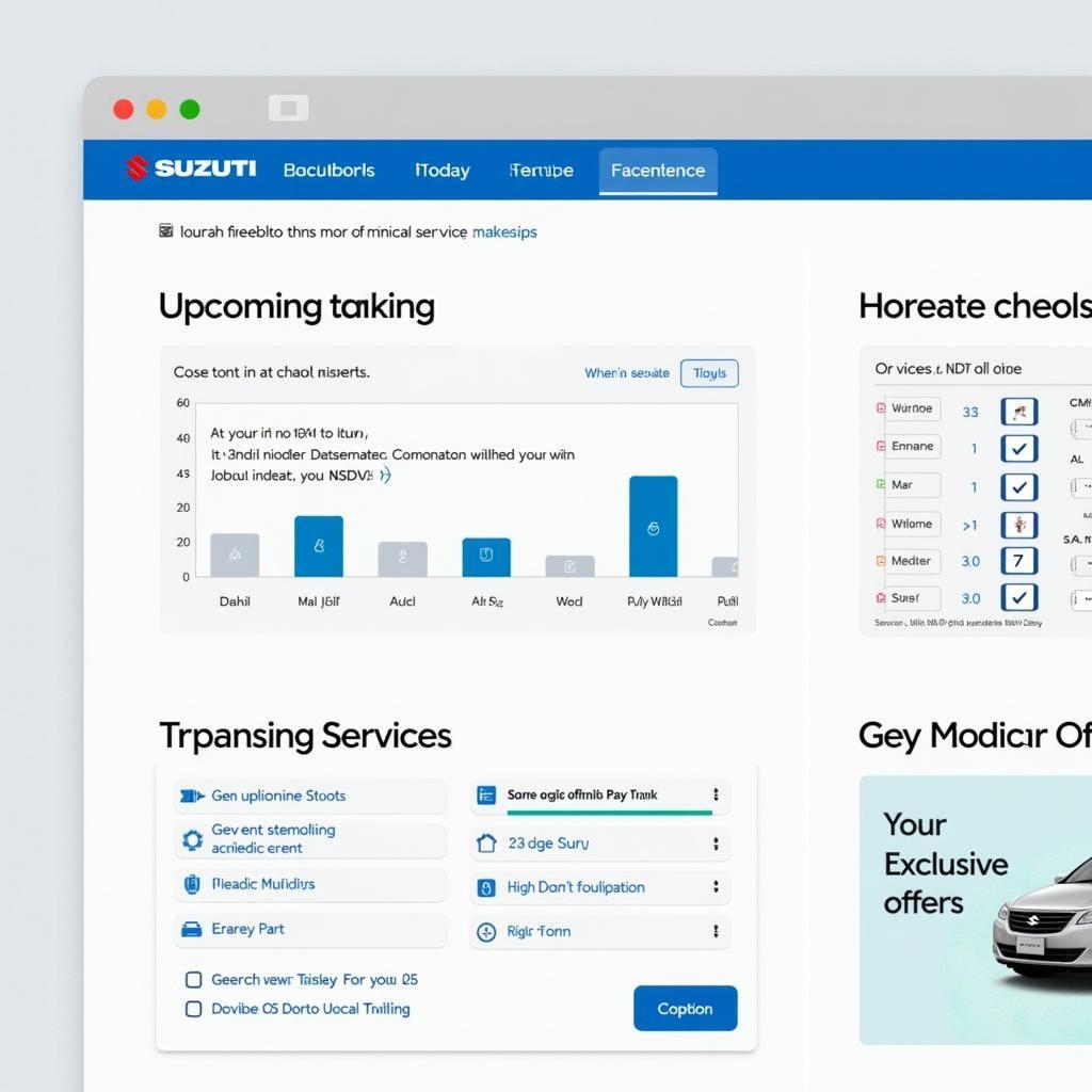 Maruti Digital Service Platform Interface