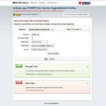 Maruti Suzuki Online Service Booking Process