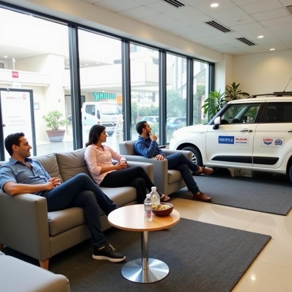 Comfortable Customer Lounge at Maruti Service Center in Goregaon East