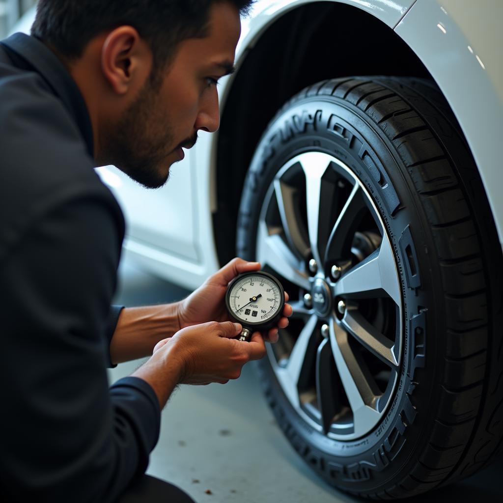 Maruti Suzuki Tire Pressure Check