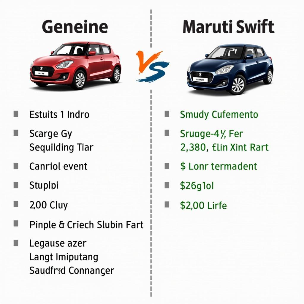 Maruti Swift Genuine Parts vs. Aftermarket Parts