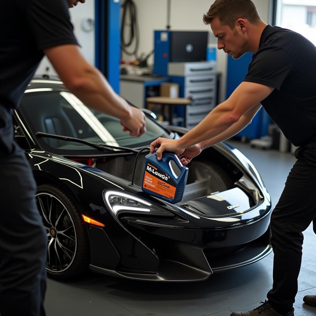 McLaren Oil Change Service at Authorized Center