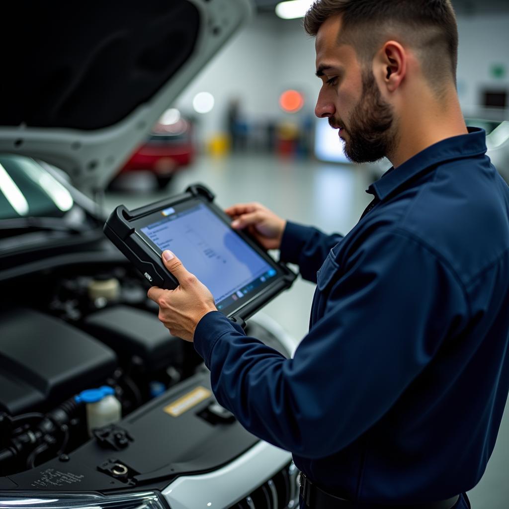 Mechanic Inspecting a Car in Colva