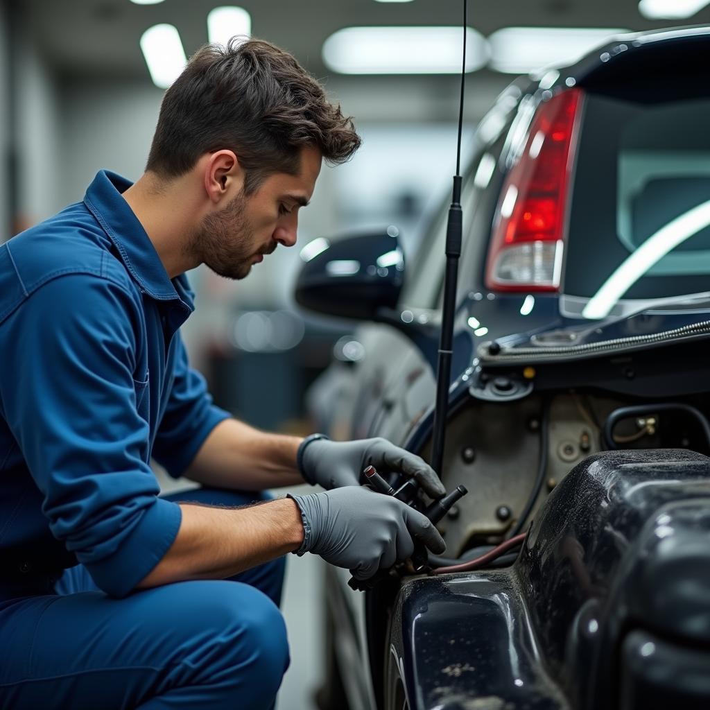 Mechanic Performing Car Service Near Ramdev Park