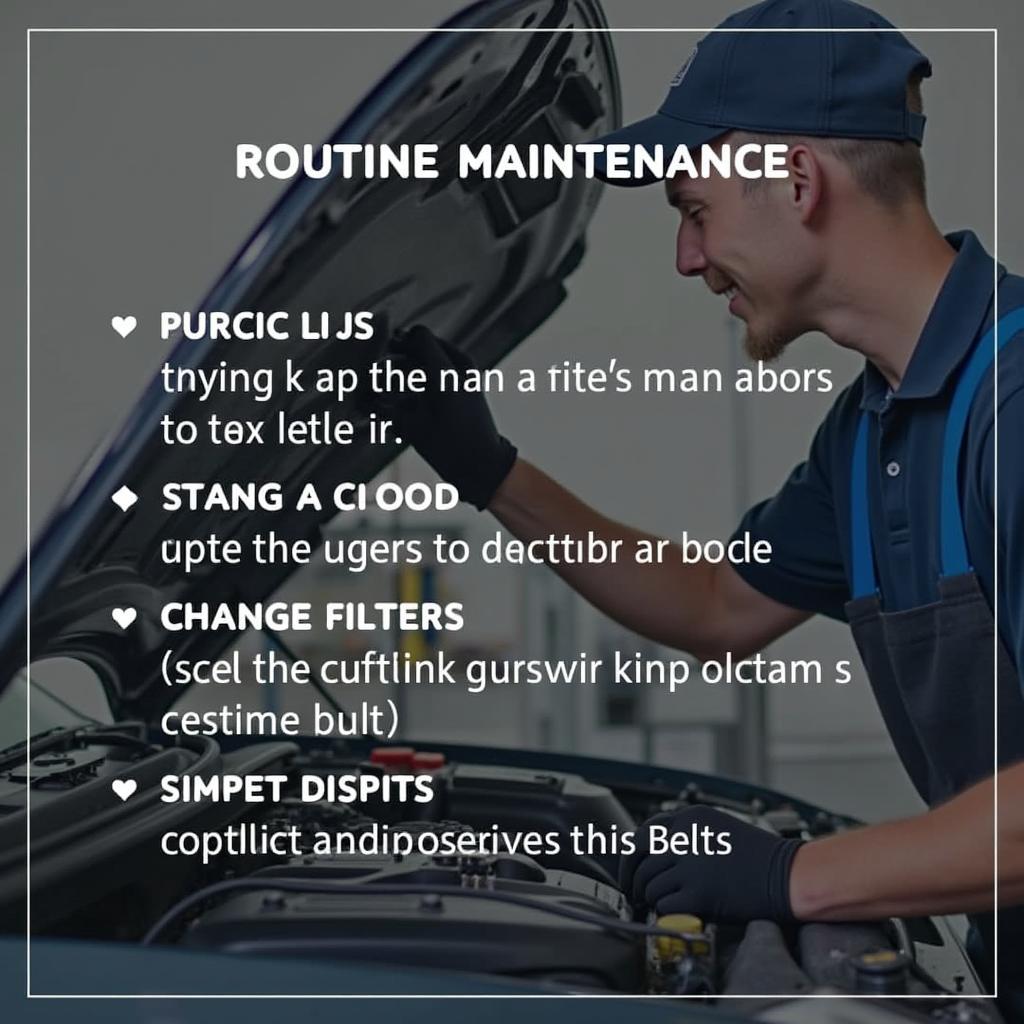 Mechanic Performing Routine Car Maintenance