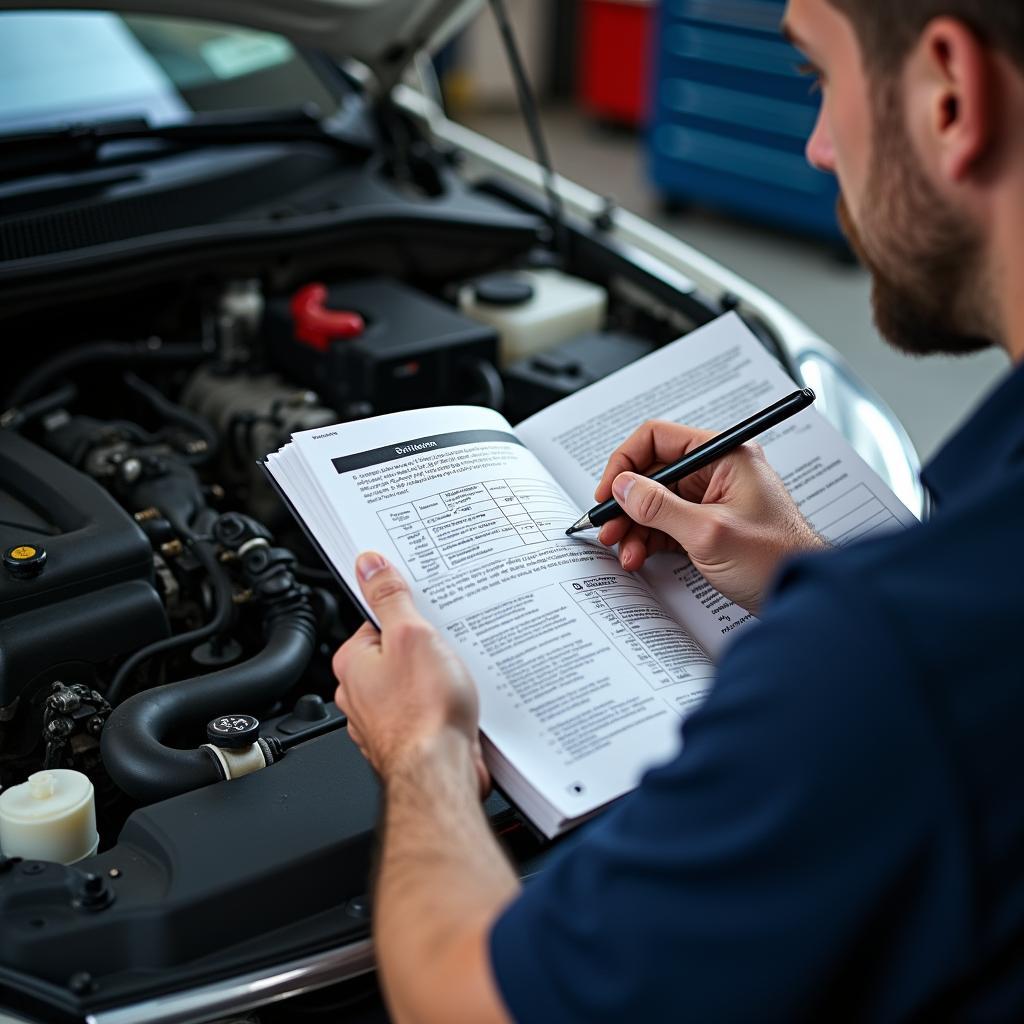 Using a Car Service Manual for Car Repair